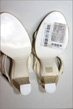 BURBERRY Escarpins Sandales Tout Cuir Blanc Talons Bois T 35.5 TTBE