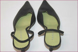 PARALLELE Escarpins Mules Tout Cuir Noir T 4 / T 37  ETAT NEUF
