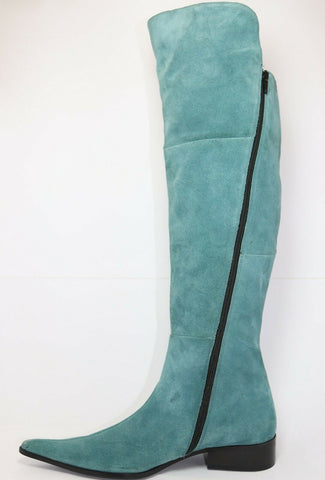 Bottes Pointu Daim Vert T41 TTBE