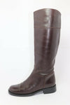 Heyraud Bottes Cuir Marron Cuir T38 made in Italie TTBE