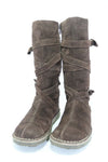 LIGNE A SUIVRE Bottes Daim Marron T38 TBE