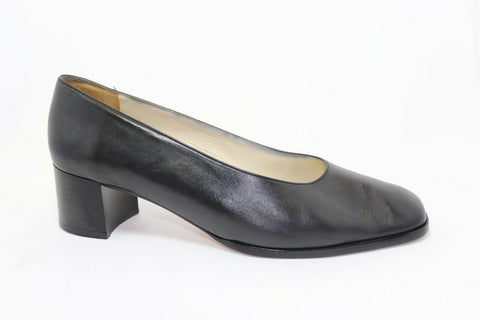 JB MARTIN Escarpins Cuir Noir Taille 40 TBE made in France