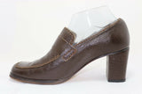 Myma PARIS Escarpins Cuir Marron Taille 39 TBE