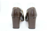 Myma PARIS Escarpins Cuir Marron Taille 39 TBE