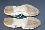 PASST! Escarpins Cuir Ajourés Beige T40,5 / 7 UK TBE