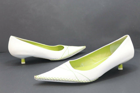 JB MARTIN Escarpins Cuir Blanc T41 TBE