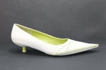 JB MARTIN Escarpins Cuir Blanc T41 TBE