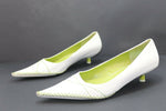 JB MARTIN Escarpins Cuir Blanc T41 TBE