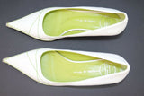 JB MARTIN Escarpins Cuir Blanc T41 TBE