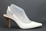 SAN MARINA Escarpins Cuir Blanc T41 TBE