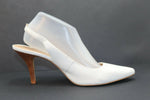 SAN MARINA Escarpins Cuir Blanc T41 TBE