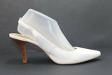 SAN MARINA Escarpins Cuir Blanc T41 TBE
