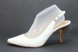 SAN MARINA Escarpins Cuir Blanc T41 TBE