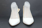 SAN MARINA Escarpins Cuir Blanc T41 TBE