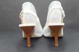 SAN MARINA Escarpins Cuir Blanc T41 TBE