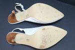 SAN MARINA Escarpins Cuir Blanc T41 TBE
