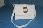 Sac de Soirée Pochette Simili Cuir Blanc BE