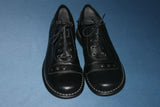 NEW  LANDER  cuir Noir motifs cloutés T 36 TBE