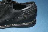 NEW  LANDER  cuir Noir motifs cloutés T 36 TBE