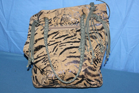 Sac shopping Tissu Synthetique  Motif Tigre BE