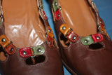 Escarpins HEYRAUD Pointus  Cuir  Marron T 37 TBE