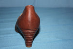 Escarpins HEYRAUD Pointus  Cuir  Marron T 37 TBE