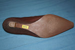 Escarpins HEYRAUD Pointus  Cuir  Marron T 37 TBE