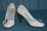 Escarpins TACCO Simili Cuir Blanc T 37 TBE