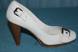Escarpins TACCO Simili Cuir Blanc T 37 TBE