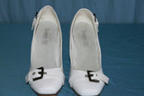 Escarpins TACCO Simili Cuir Blanc T 37 TBE