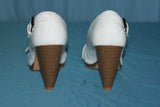 Escarpins TACCO Simili Cuir Blanc T 37 TBE