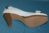 Escarpins TACCO Simili Cuir Blanc T 37 TBE