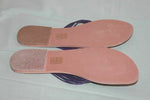 Tong  AGNES FLO Cuir   Motif fleur violette T 37 BE