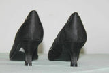 Escarpins CARLA Tissu  Noir et Brillants T 37 TBE