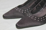 Escarpins CARLA Tissu  Noir et Brillants T 37 TBE
