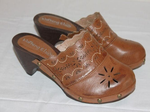Sabots  NOTHING ELSE Cuir Synthétique Marron T 38 BE