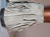 JANET & JANET  Boots Tout cuir beige à Franges T 36 TBE