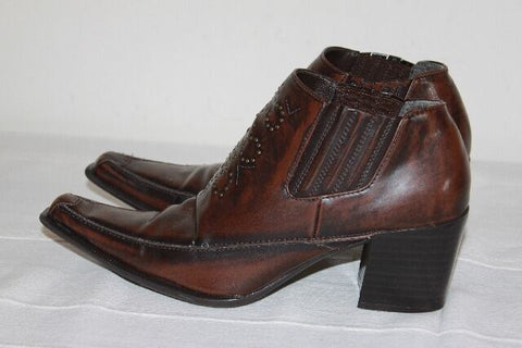 Boots PEP STEP Simili Cuir Marron Nuancé T 38 BE