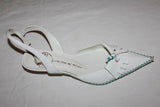 Escarpins Ouverts et Pointus JB MARTIN Cuir Blanc  T 38 Etat Neuf