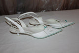 Escarpins Ouverts et Pointus JB MARTIN Cuir Blanc  T 38 Etat Neuf