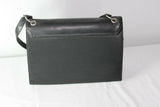 Sac NAFNAF  Cuir et Textile Noir Porté Epaule  TBE