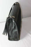 Sac NAFNAF  Cuir et Textile Noir Porté Epaule  TBE