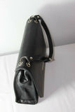 Sac NAFNAF  Cuir et Textile Noir Porté Epaule  TBE