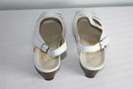 VINTAGE Escarpins HASLEY Tout  Cuir Blanc T36 (3.5)  TBE