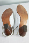 VINTAGE Escarpins HASLEY Tout  Cuir Blanc T36 (3.5)  TBE