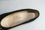 Escarpins VINTAGE J.METAYER En Daim Noir T35.5