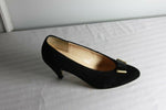 Escarpins VINTAGE J.METAYER En Daim Noir T35.5