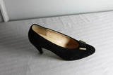 Escarpins VINTAGE J.METAYER En Daim Noir T35.5