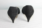 Escarpins VINTAGE J.METAYER En Daim Noir T35.5