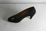 Escarpins VINTAGE J.METAYER En Daim Noir T35.5